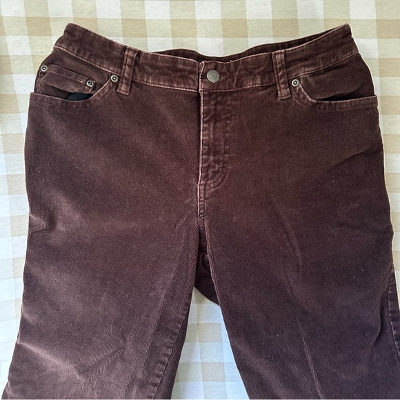 St. John’s Bag Brown Cotton Corduroy Pants Timeless Boot Cut Women’s 6 - Picture 2 of 8